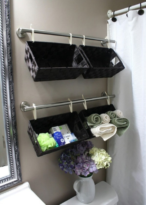 12 Genius Bathtub + Shower Organization Ideas- A Cultivated Nest