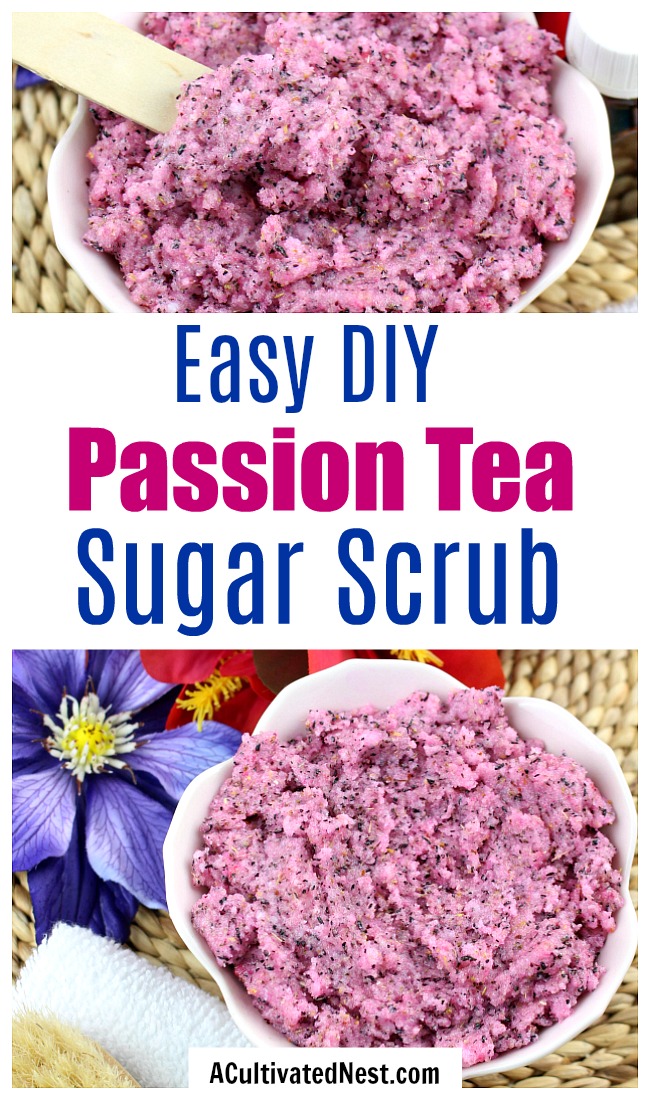 DIY Passion Tea Sugar Scrub