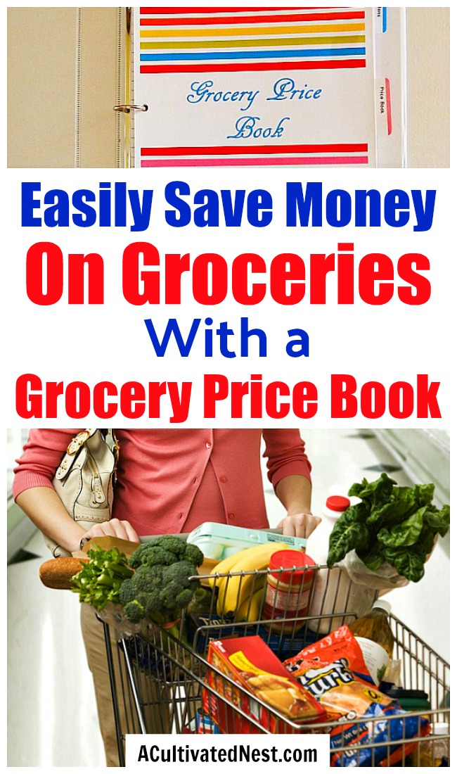 What is a Grocery Price Book and How Does it Save You Money?- You don't have to use coupons to save money on food. Instead, if you want to save money on groceries without coupons, then you need to make a grocery price book! It's easy to do, and very effective! | #saveMoney #moneySavingTips #groceries #frugal #frugalLiving #shopping #food #frugality #groceryPriceBook #groceryShopping