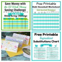 10 Free Printables to Save You Money + 10 More- A Cultivated Nest