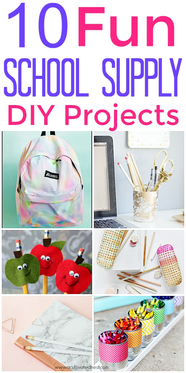 10 DIY školní dodavatelské projekty, které musíte udělat