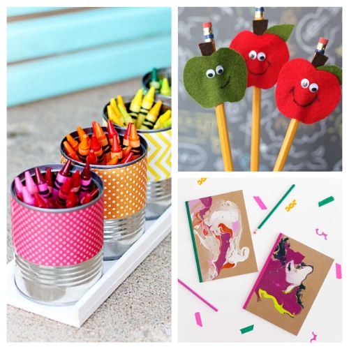 15 DIY School Supply Projects You Need To Make - Back to school is an exciting time. Make it even more special by trying some of these crafty school supply projects! | Back to school, DIY, school supply projects, pencil toppers, backpacks, diy note book covers, diy pencil case, back to school organization, school supply crafts #backtoschool #diy #crafts #schoolSupplies #ACultivatedNest