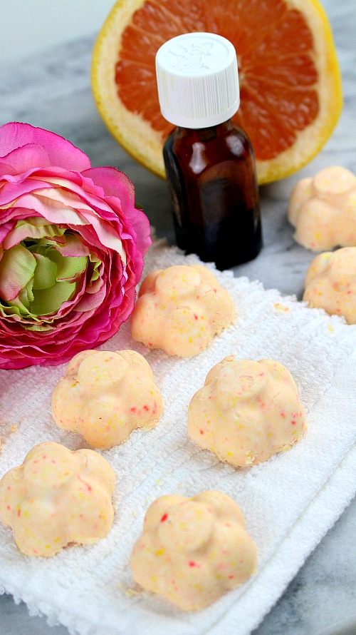 Grapefruit Mint DIY Shower Steamers- A Cultivated Nest