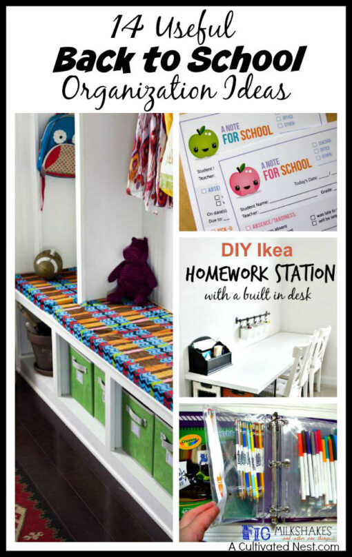 14 Useful Back to School Organization Ideas- A Cultivated Nest