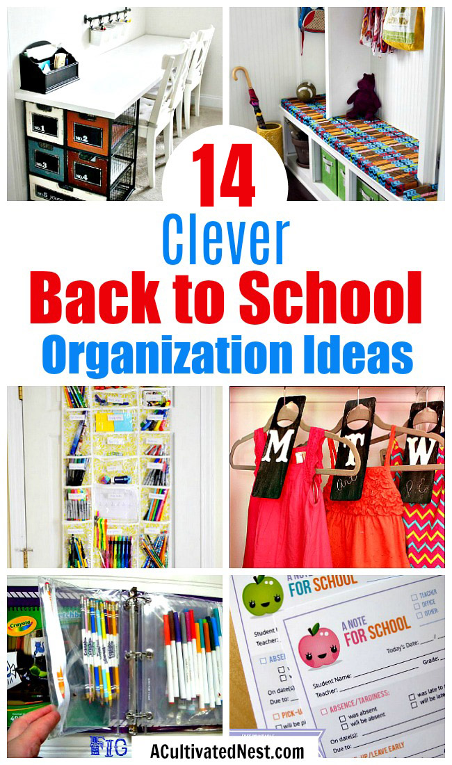14 Useful Back to School Organization Ideas 