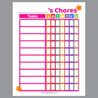 Printable Chore Charts- A Cultivated Nest