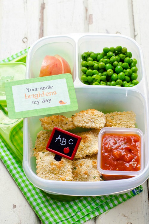 Easy back to school lunches- Baked ravioli