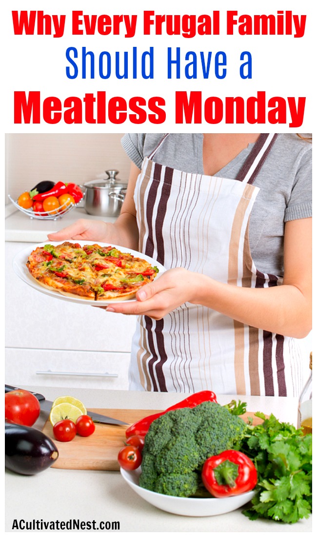 How Having a Meatless Monday Saves You Money- Having one meatless day a week is more than just good for your health and for the environment- it's also good for your budget! Here's how having a Meatless Monday saves you money! | eat less meat, eat vegetarian once a week, #meatlessMonday #saveMoney #frugalLiving #moneySavingTips #moneySaving #frugal #frugality