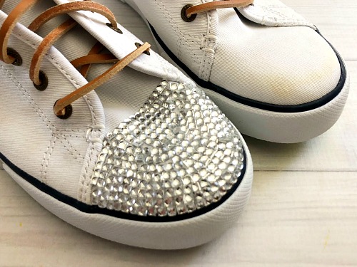 Diy on sale rhinestone shoes