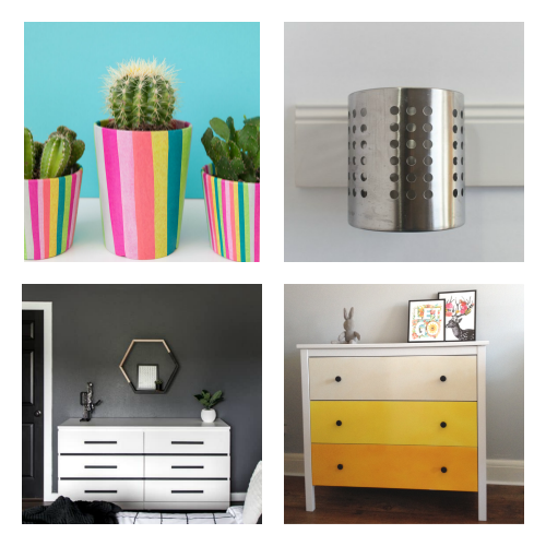 DIY IKEA Hacks- You don't have to break your budget to update your home's decor. Instead, try one of these cute and clever DIY IKEA hacks! | DIY decor project, IKEA craft ideas, update IKEA furniture, frugal living, #IKEAhacks #DIY #ACultivatedNest