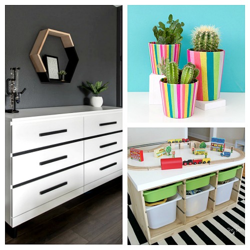 Cute and Clever IKEA Hacks- You don't have to break your budget to update your home's decor. Instead, try one of these cute and clever DIY IKEA hacks! | DIY decor project, IKEA craft ideas, update IKEA furniture, frugal living, #IKEAhacks #DIY #ACultivatedNest