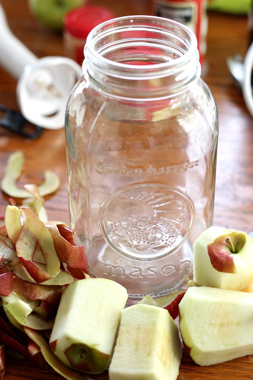 Make Your Own Apple Cider Vinegar- Tired of paying for costly commercial apple cider vinegar? Make your own at home for less! Here is how to make homemade apple cider vinegar! | #appleCiderVinegar #recipe #homemade #healthy #ACV #vinegar #food #drink #frugal #saveMoney #apples #ACultivatedNest
