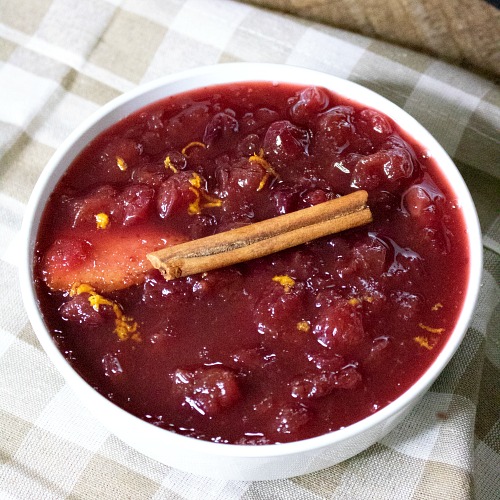 Homemade Cranberry Sauce Made in the Instant Pot Pressure Cooker- Make your holiday dinner the most delicious one ever with this quick, easy, and inexpensive Instant Pot homemade cranberry sauce! | make your own cranberry sauce, Thanksgiving, Christmas, holiday food, #recipe #homemade #ACultivatedNest