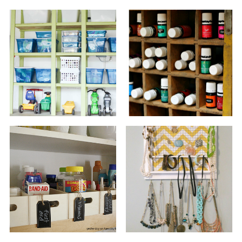 16 Frugal Organizing Hacks- It can be easy (and inexpensive) to organize your home, if you know these 16 smart home organization hacks! Use these to organize your home in a weekend! | organize your home, small space organizing, how to organize on a budget, #organizingTips #homeOrganization #ACultivatedNest