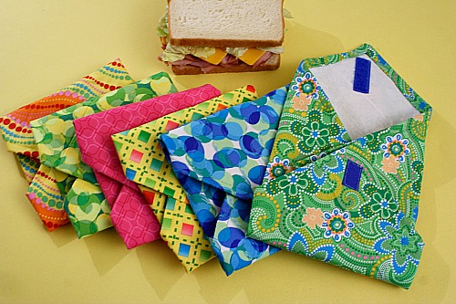 DIY Reusable Sandwich Bags- You can easily save money and help the environment at the same time by making these DIY reusable products! They're so easy to make, and you can use your favorite colors! | eco friendly, frugal, ways to save money, wool dryer balls, cloth paper towels, unpaper towels, #frugal #diyProjects #ecoFriendly #saveMoney #ACultivatedNest