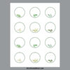 Printable Round Labels- Blank: Greenery- A Cultivated Nest