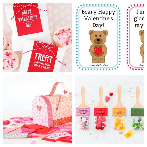 20 Adorable Valentine's Free Printables- Whether you want to decorate your home or decorate a gift, this collection of Valentine's Day free printables has everything you could need! | Valentine's Day gift tags, Valentine's labels, Valentine's tags for kids, #freePrintable #ValentinesDay #ACultivatedNest