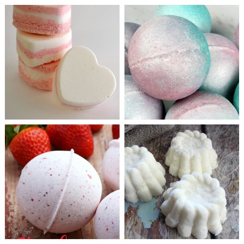 20 Valentine's Day Homemade Bath Bombs- These DIY Valentine's Day bath bombs make easy (and beautiful) DIY gifts! If you want a homemade gift for your special someone, give some of these a try! | homemade bath fizzy, love themed bath bombs, DIY heart shaped bath bombs, #ValentinesDay #diyGift #ACultivatedNest