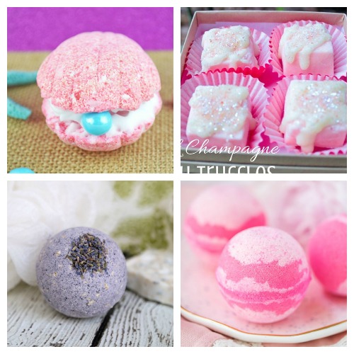 20 Valentine's Day Bath Bomb DIY Gift Ideas- These DIY Valentine's Day bath bombs make wonderful homemade gifts! If you want a unique DIY gift for your special someone this Valentine's Day, you definitely have to make one of these! | homemade bath fizzy, love themed bath bombs, DIY heart shaped bath bombs, #ValentinesDay #homemadeGift #ACultivatedNest