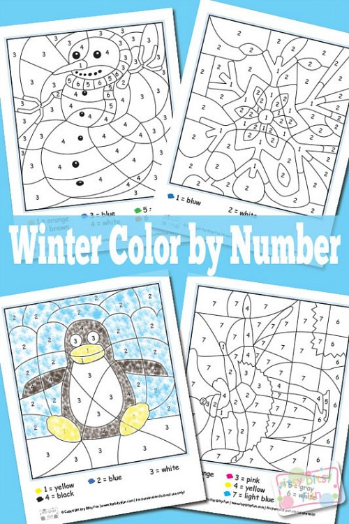 20 Frugal Winter Activities for Kids- These winter kids crafts, free printables, and activities are easy (and inexpensive) ways to keep the kids busy during the winter! A lot of fun learning activities are also included! | kids crafts, kids activities, winter themed kids crafts, snowman kids activities, color by number, snowman slime, homeschooling printables, winter learning activities for kids #freePrintables #kidsActivities #kidsCrafts #winterCrafts #ACultivatedNest