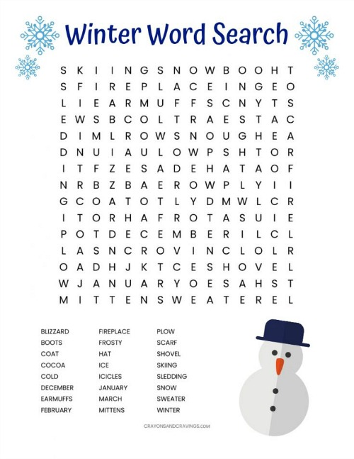 15 Frugal Winter Activities for Kids- Printables + Crafts ...