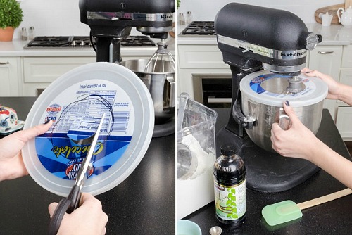 The Low-Cost Hack You Need For An Instant Stand Mixer Splash Guard