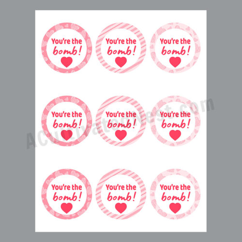 You re The Bomb Bath Bomb Tags Printable A Cultivated Nest