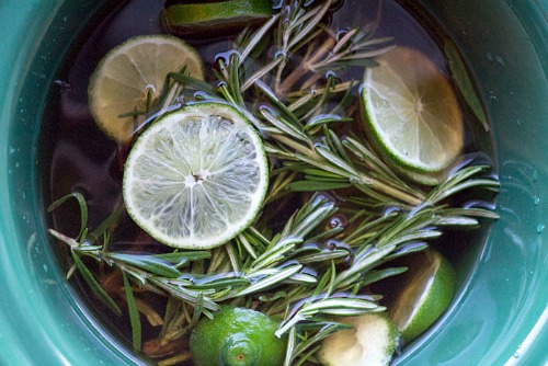 Lime, Rosemary, and Vanilla Simmer Pot- If you want to make your home smell wonderful the all-natural way, then you have to try these DIY simmer pot recipes for spring and summer! | natural air freshener, how to make your home smell good, chemical-free DIY air freshener, #DIY #simmerPot #ACultivatedNest