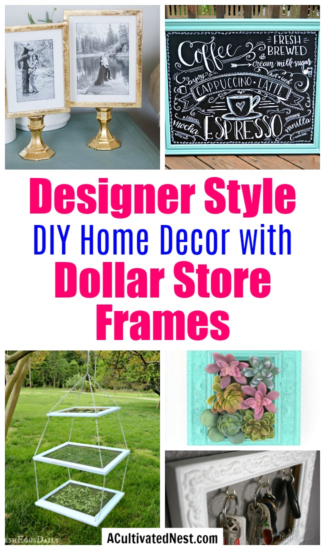 Designer Style DIY  Decor  with Dollar  Store  Frames A 