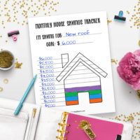 Printable House Savings Tracker- Sinking Fund Tracker- A Cultivated Nest