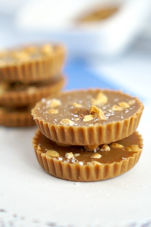 Peanut Butter Bite Treats- These no-bake peanut butter bites are a delicious and healthy treat that are really easy to mix up! And they only use 5 ingredients! | #recipe #peanutButter #dessert #snack #ACultivatedNest