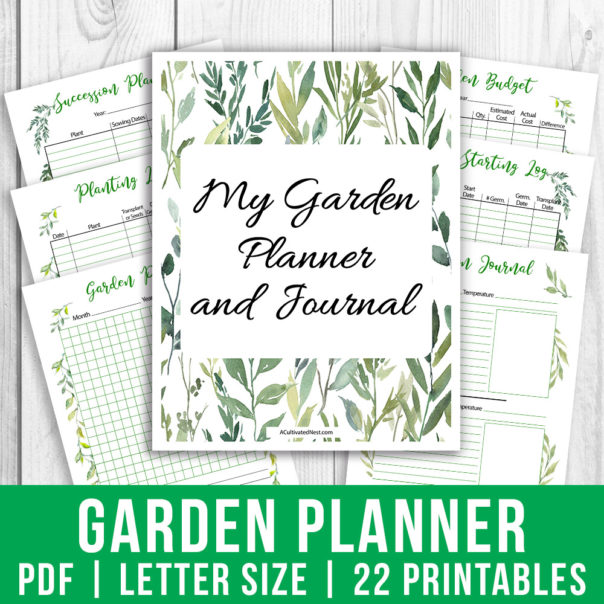 Printable Garden Planner and Journal- A Cultivated Nest