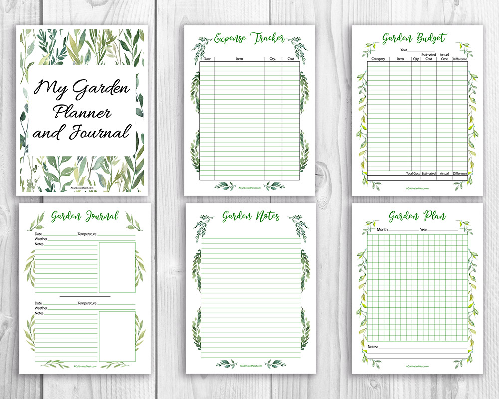 free garden planner template