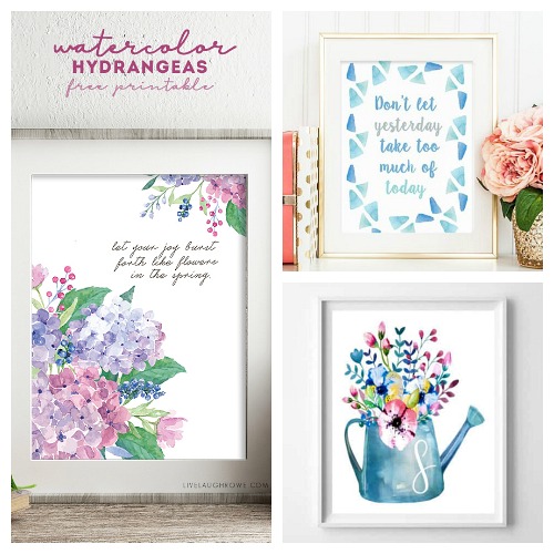 20 Gorgeous Watercolor Wall Art Free Printables- If you want to update your home's decor on a budget, you need to check out these 20 beautiful watercolor wall art free printables! | watercolor art prints, floral art prints, summer wall art, spring wall art, flower art prints, #wallArt #freePrintables #printable #ACultivatedNest