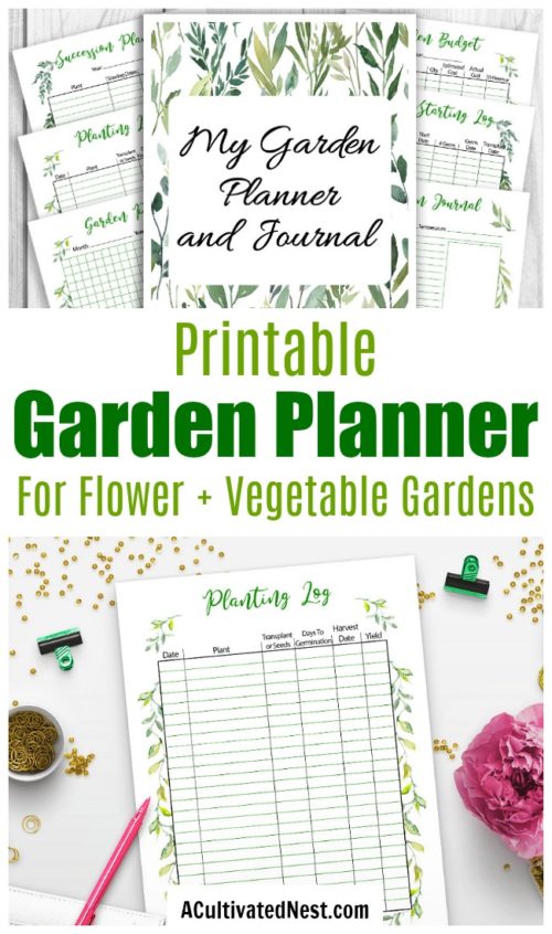 Printable Garden Planner and Journal- A Cultivated Nest