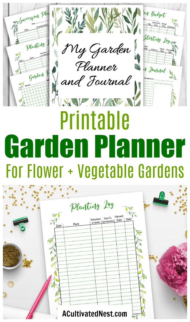 beautiful free printable garden planner