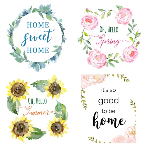 Free Printable Watercolor Typography Art Prints- If you want to update your home's decor on a budget, you need to check out these 20 beautiful watercolor wall art free printables! | watercolor art prints, floral art prints, summer wall art, spring wall art, flower art prints, #wallArt #freePrintables #printable #ACultivatedNest