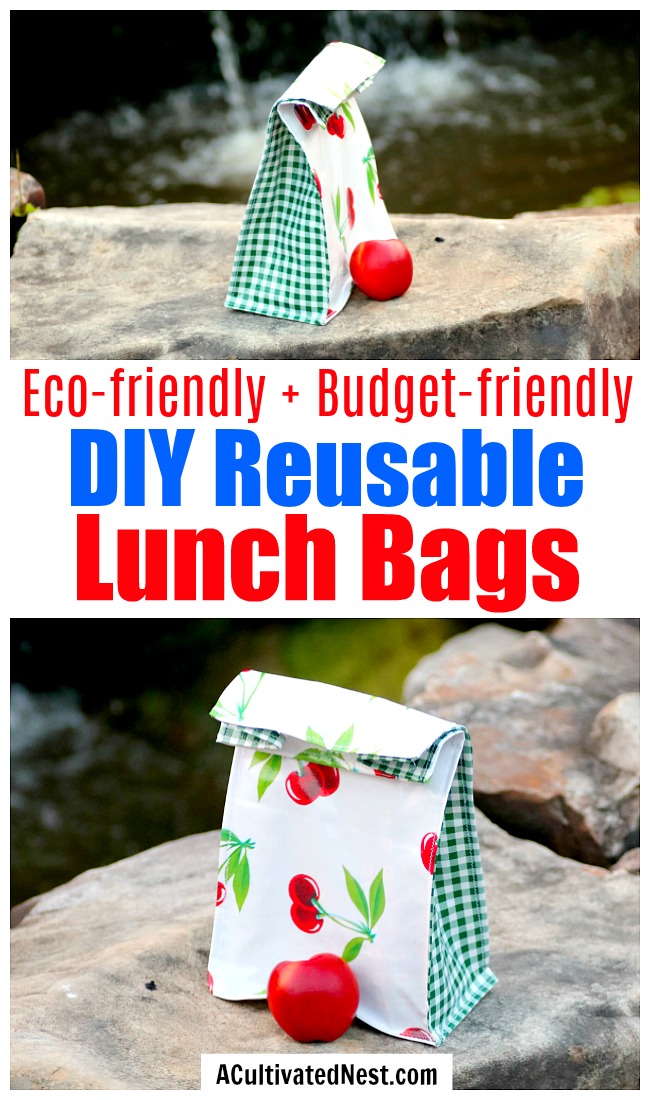 Sew reusable sandwich baggies