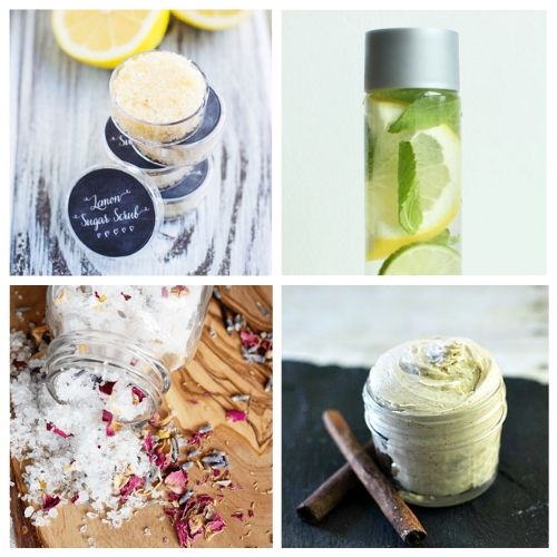 DIY Beauty Product Recipes for Your Spa Day- You can have a luxurious DIY spa day at home with these budget-friendly DIY beauty products and beauty ideas! You'll be relaxed (and looking beautiful) in no time! | homemade beauty products, DIY beauty products, sugar scrub, bath salts, body butter, #spaDay #spaDayAtHome #DIY #homemadeBeautyProducts #ACultivatedNest