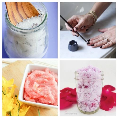 20 Luxurious Spa Day at Home Ideas- You can have a luxurious DIY spa day at home with these budget-friendly DIY beauty products and beauty ideas! You'll be relaxed (and looking beautiful) in no time! | homemade beauty products, DIY beauty products, sugar scrub, bath salts, body butter, #spaDay #spaDayAtHome #DIY #homemadeBeautyProducts #ACultivatedNest