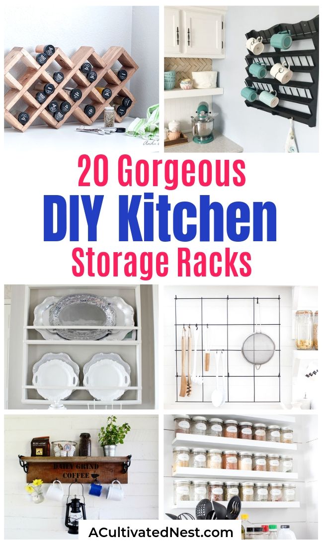 Perfect Your Kitchen Storage With This DIY Hanging Rack