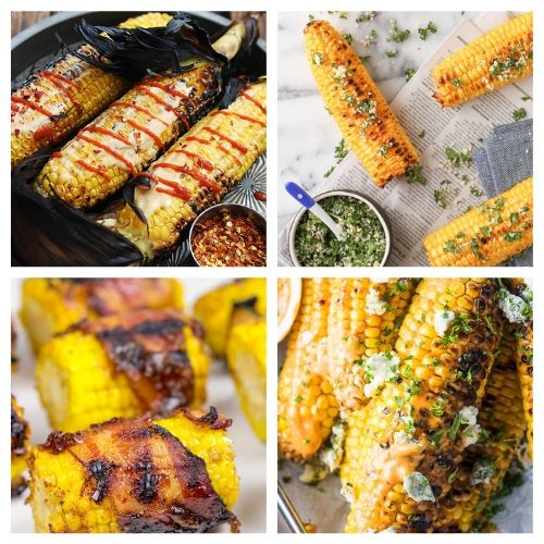 Grilled Corn on the Cob Recipes- You are going to want to try all of these mouthwatering corn on the cob recipes! They're easy to make, and are sure to be a hit addition to any meal! | Mexican corn recipe, grilled street corn, #cornOnTheCob #corn #recipe #sideDish #ACultivatedNest