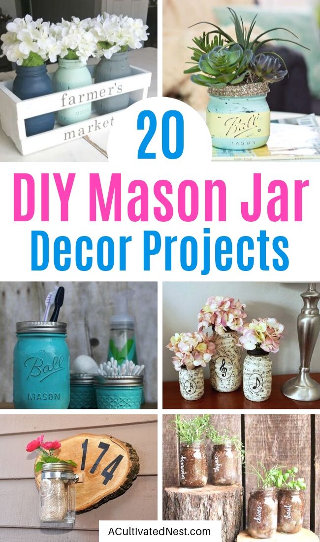 20 Creative DIY Mason Jar Decor Ideas