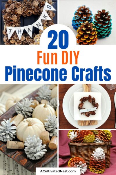 20 Fun Pinecone Crafts for Kids - A Cultivated Nest