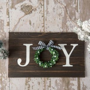 Charming Rustic DIY Joy Sign- A Cultivated Nest