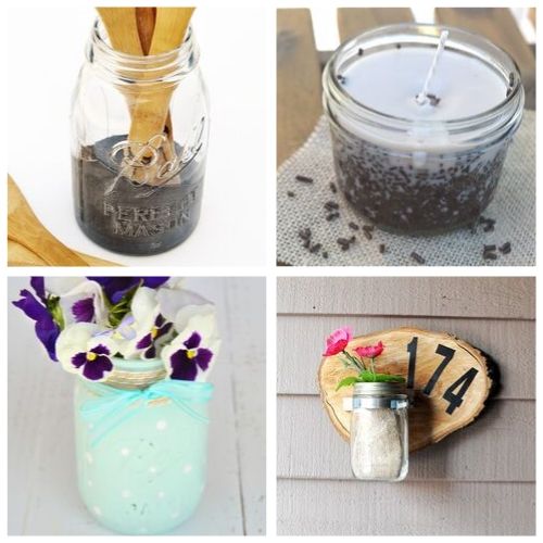 20 Ways to Use Mason Jars in Decor- If you want a fun and frugal way to update your home's decor, you need to check out these 20 beautiful DIY Mason jar decor ideas! | Mason jar craft, upcycled jar craft, what to do with leftover pasta sauce jars, #masonJar #DIY #craft #decor #ACultivatedNest
