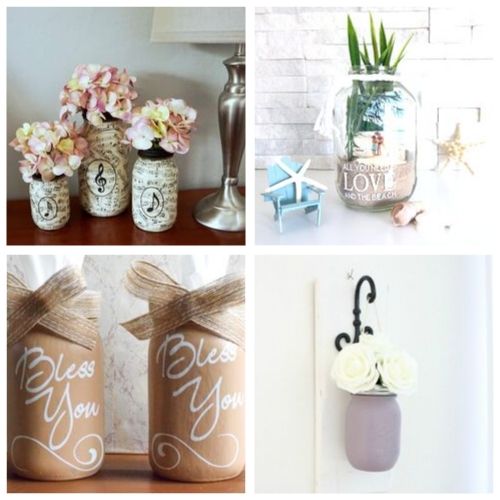 20 Ways to Upcycle Jars- If you want a fun and frugal way to update your home's decor, you need to check out these 20 beautiful DIY Mason jar decor ideas! | Mason jar craft, upcycled jar craft, what to do with leftover pasta sauce jars, #masonJar #DIY #craft #decor #ACultivatedNest