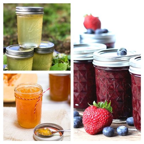 20 Delicious Homemade Jams and Jellies- Try some of these delicious homemade jams and jellies and you will be impressed by their incredible flavors. Plus, they are great gifts and easy to make! | #recipe #jelly #jam #homemade #ACultivatedNest