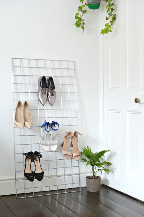 Shoe Organizer- If you want to organize your bedroom on a budget, check out these 10 clever bedroom storage ideas! They'll make your bedroom inviting and so relaxing! | DIY organizers, DIY bedroom storage solutions, #organization #organizingTips #bedroomOrganization #organize #ACultivatedNest