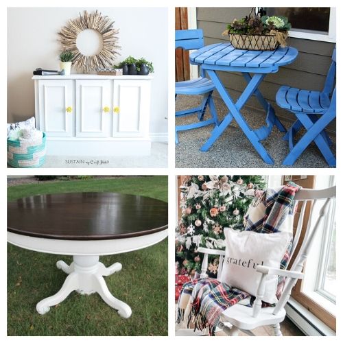 16 Inspiring DIY Furniture Makeover Ideas- All of these inspiring DIY furniture makeovers are a lovely way to breathe life back into old furniture. And they're easy to do! | thrift store makeover, painted furniture, #DIY #furnitureMakeover #decor #diyProject #ACultivatedNest